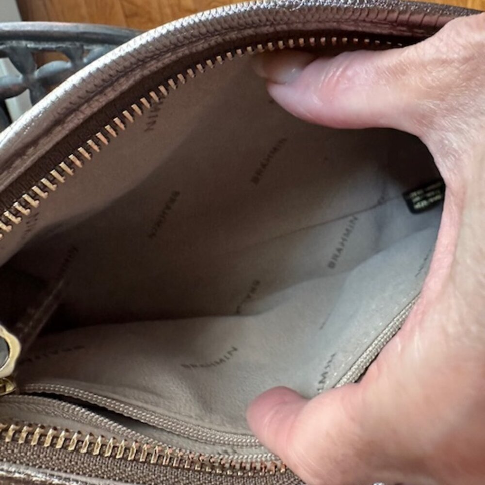 NWOT Brahmin Metallic Melbourne Shoulder Bag - Picture 8 of 13